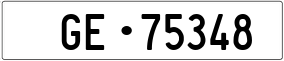 Trailer License Plate